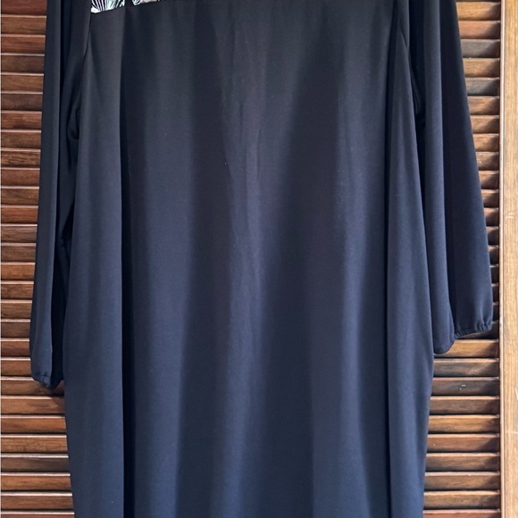 Lane Bryant Dress Womens Plus Size 22-24 Black/white Poly/Rayon Stretch  sku3364 - Picture 7 of 12